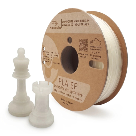 PLA 3D850 EF Nanovia (sem desreguladores endócrinos) Natural - 1,75mm - 750g