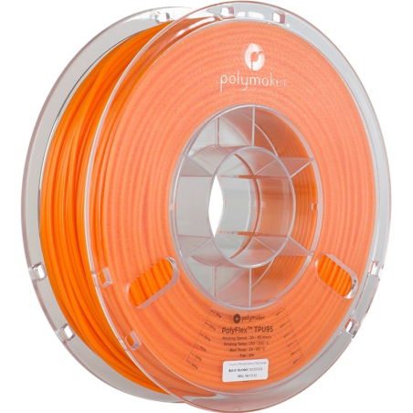 PolyFlex TPU-95A Laranja - 2.85mm - 750 g