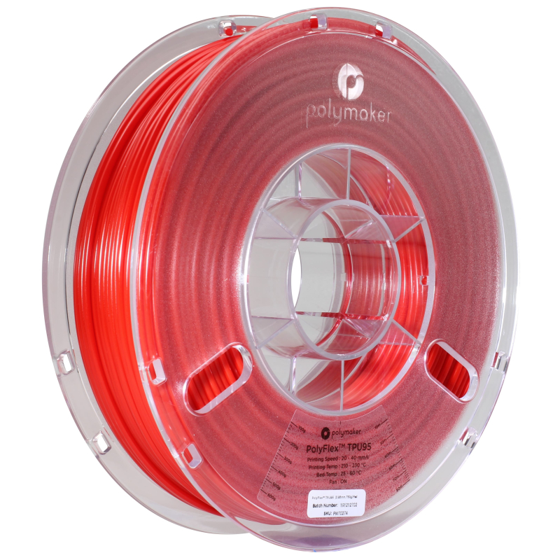 PolyFlex TPU95 Rouge - 2.85mm - 750 g