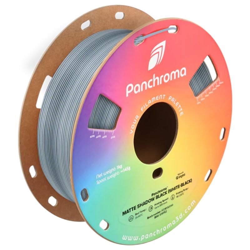 Panchroma™ PLA Dual Matte Shadow Black (White-Black) - 1.75mm - 1kg