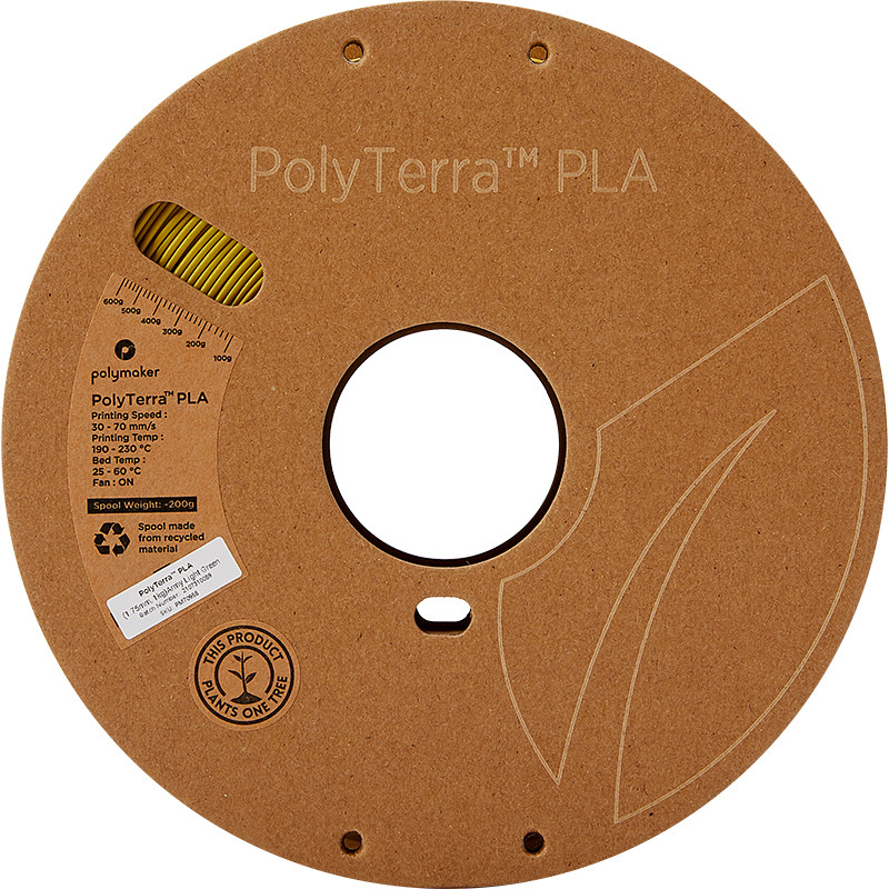 PolyTerra PLA Vert Clair Armée (Army Ligh Green) - 1.75mm - 1 kg