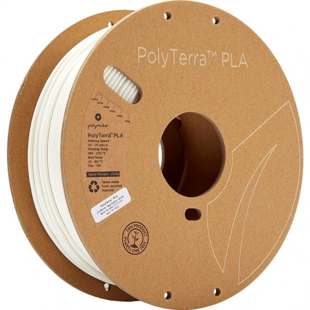 PolyTerra PLA Algodão branco - 2.85mm - 1 kg