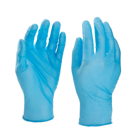 Gants de Protection Nitrile Bleu - x20 Taille S