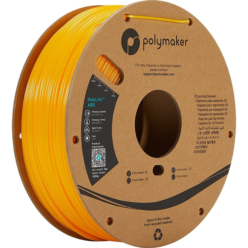 PolyLite ABS Jaune - 1.75mm - 1 kg