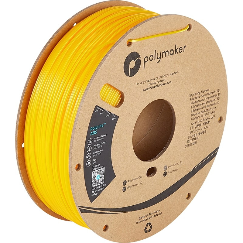 ABS Jaune PolyLite Polymaker - 1.75mm - 1 kg