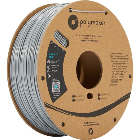 PolyLite ABS Cinzento - 1.75mm - 1 kg