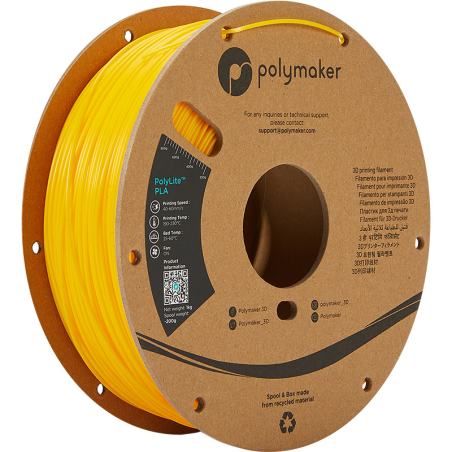 PolyLite PLA Amarelo - 2.85mm - 1 kg