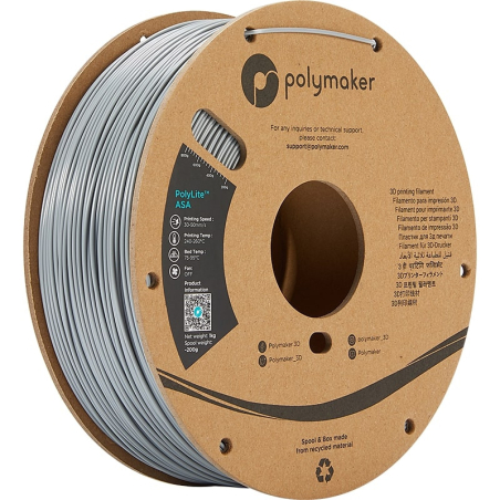 PolyLite ASA Cinzento - 1.75mm - 1 kg