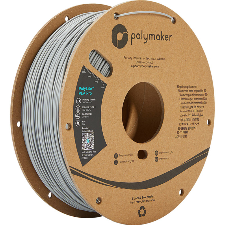 PolyLite PLA Pro Cinzento - 1.75mm - 1 kg