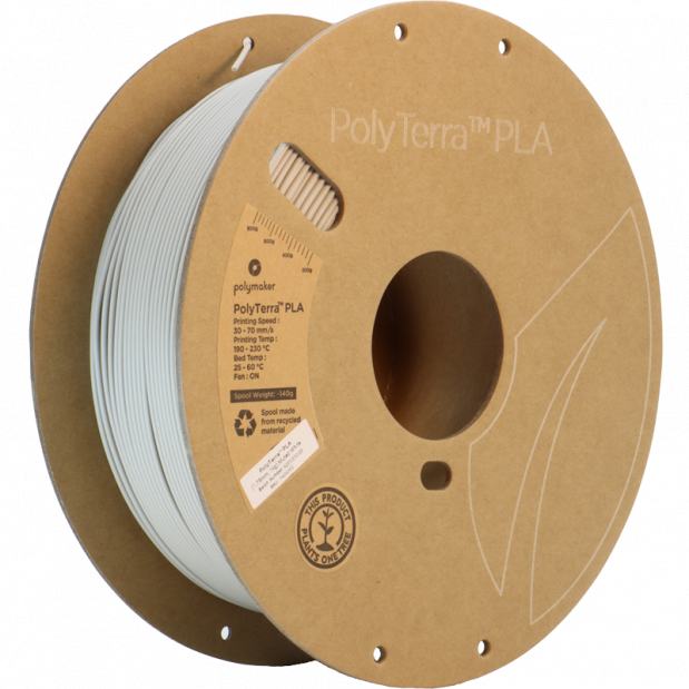 PolyTerra PLA Muted White - 1.75mm - 1 kg