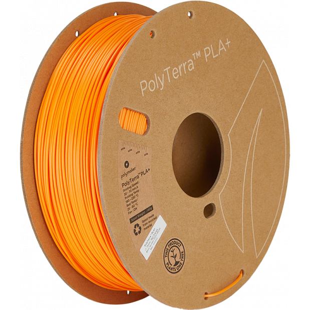 PolyTerra PLA+ Laranja - 1.75mm - 1 kg