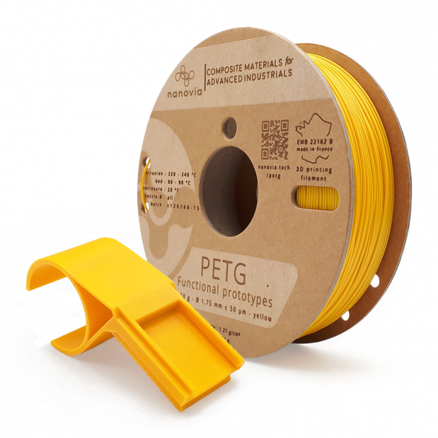 Nanovia PETG Amarelo - 1,75 mm - 750g