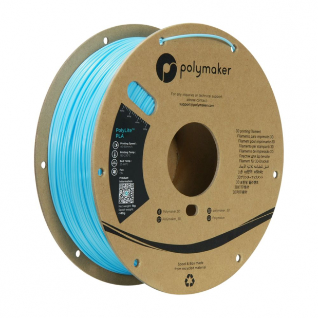 PolyLite PLA Sky Blue - 1.75mm - 1 kg