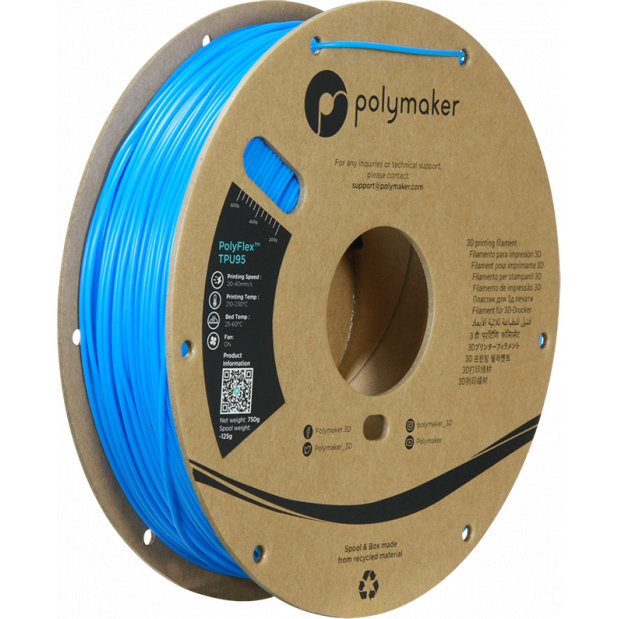 PolyFlex TPU-95A Azul - 1.75mm - 750 g