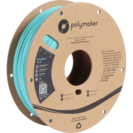 PolyMax Tough PLA Polymaker Teal (Verde Azul Pato) - 1.75mm - 750 g