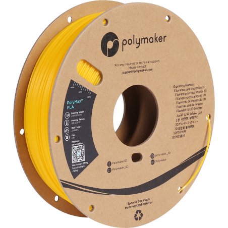 PolyMax Tough PLA Amarelo - 1.75mm - 750 g