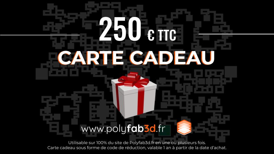 carte cadeau impression 3d