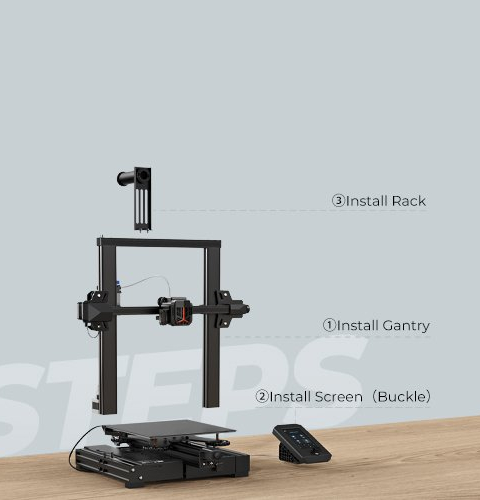 ender-3 v2 neo - assemblage en 3 étapes rapide